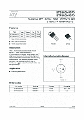 DataSheet STB180N55F3 pdf